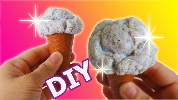 DIY Glitter Ice Cream Slime Putty Easy Ingredients by Bum Bum Surprise Toys