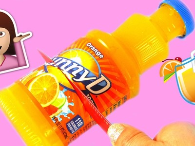 DIY Gummy Orange Juice Bottle Shape How to Make Jelly Orange Juice Gummy Treats For Kids