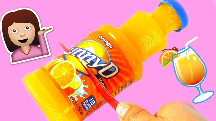 DIY Gummy Orange Juice Bottle Shape How to Make Jelly Orange Juice Gummy Treats For Kids