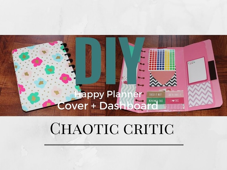 DIY Happy Planner Dashboard & Cover