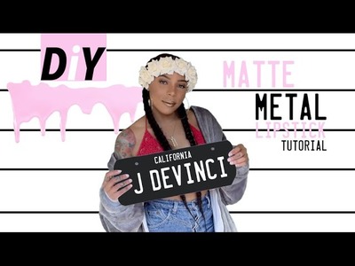 DIY Kylie Jenner Metal Matte Lipstick Make-up Tutorial | Metal Matte Lipstick Dupe (DIY) | Review