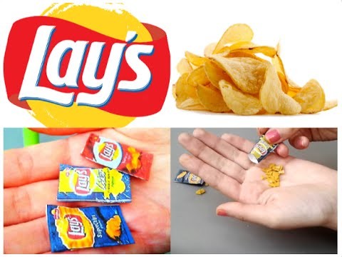 [DIY n°2] Realistic Miniature Lays Chips  for DollHouse | Like a Barbie