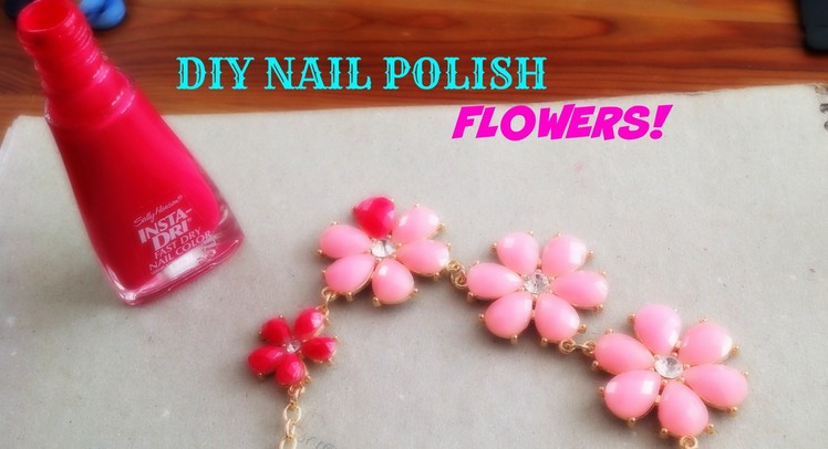 DIY Nail Polish Flowers