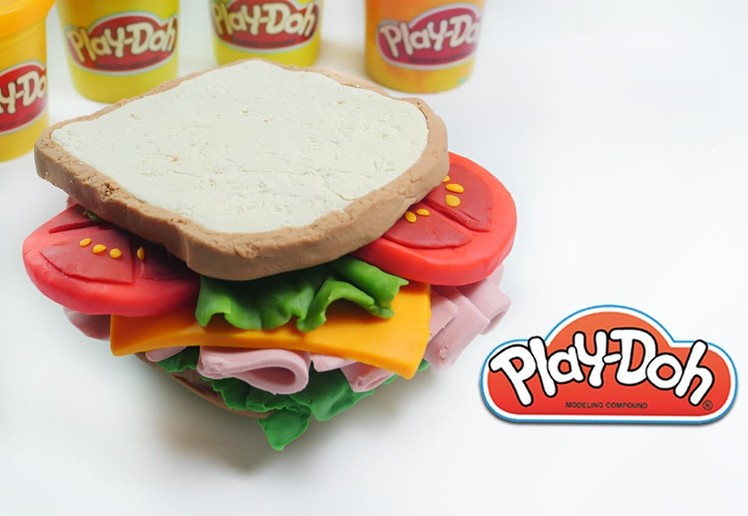 DIY Play-doh Ham Sandwich play doh tutorial