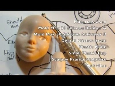 DIY Pouring Silicone Molds for BJD Body Cavity [The Dribbly Pear]