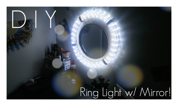 DIY Ring Light With Mirror!