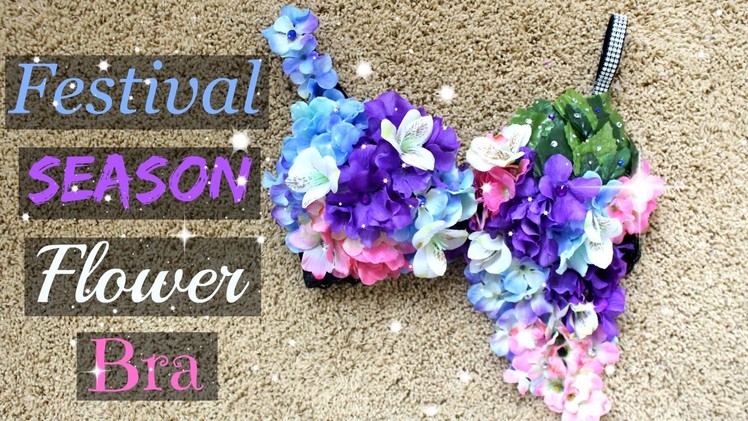 DIY Spring & Summer Festival.Rave Season Flower Bra