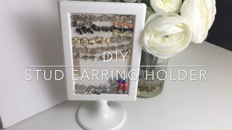 DIY Stud Earring Holder | Jewelry Organization
