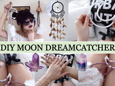 DIY Urban Outfitter's Moon Dreamcatcher