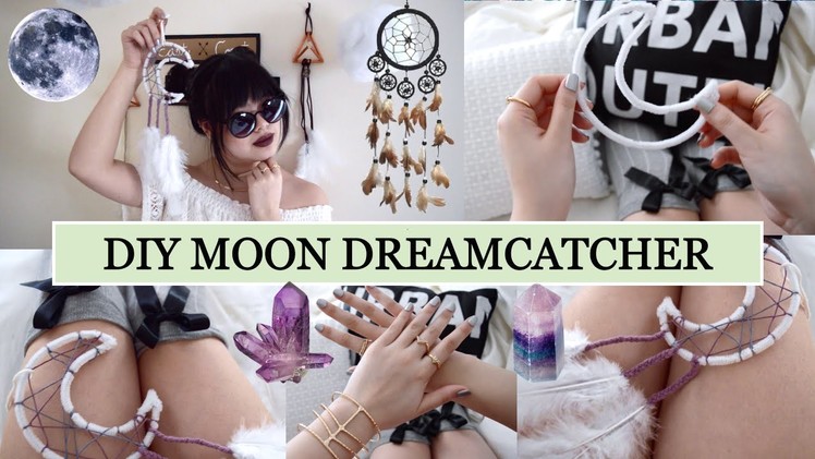 DIY Urban Outfitter's Moon Dreamcatcher