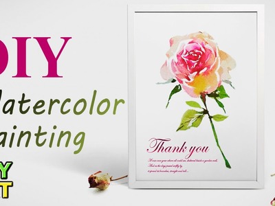 DIY Watercolor Rose Painting - Jay Art