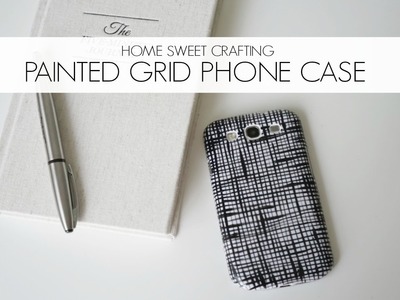 Easy and Simple DIY | Hand-painted Grid Phone Case