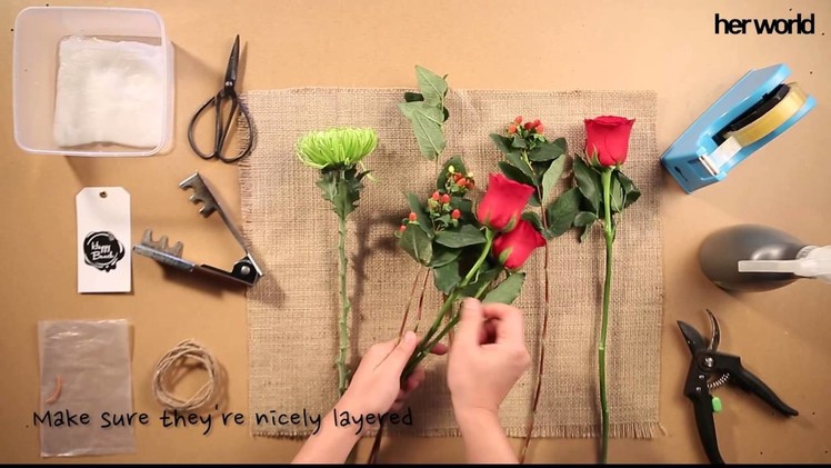 How to : DIY Flower Bouquet