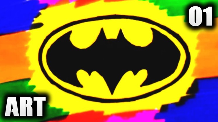 How To Draw The Batman Logo - [DIY] Art #1 !