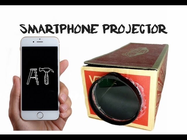 How to make a Smartphone Projector with a Shoe Box | DIY
