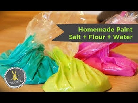 How to make diy flour paint