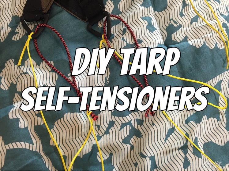 How to make DIY tarp self tensioners for hammock camping