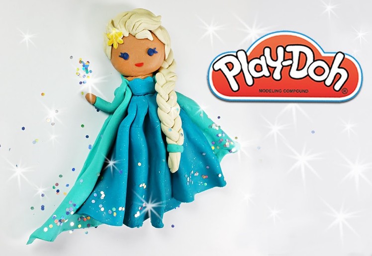 Queen Elsa Play doh tutorial DIY Frozen play-doh