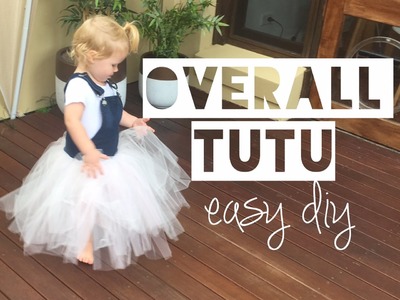 UPCYCLE DENIM OVERALL TUTU | DIY Kids Outfit - Mummy Maker