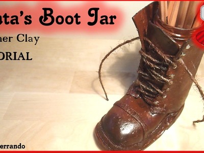 Christmas Advent Calendar: 21st Day - Santa's Boot Jar Tutorial