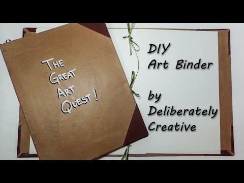 DIY, Art Quest Binder, Journal, no metal clips!