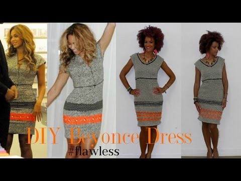 DIY Beyonce Nicole Miller's Inspired Dress | DIY Clothes