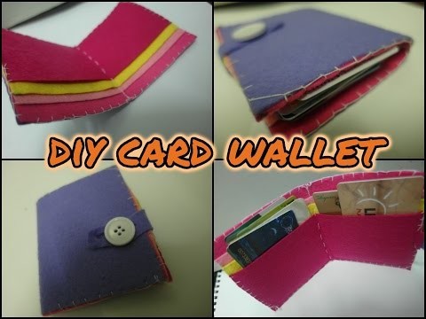 DIY Card Wallet (Made by felt) | How to ~Nany Kefly