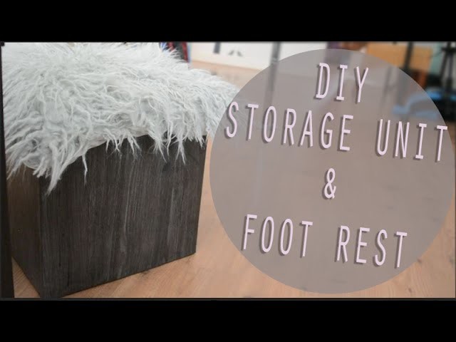 DIY Cardboard  Storage Unit and Footrest