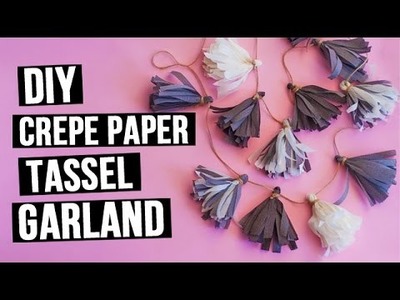 DIY Crepe Paper Tassel Garland