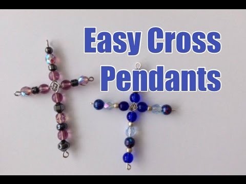 DIY Easy Cross Pendants