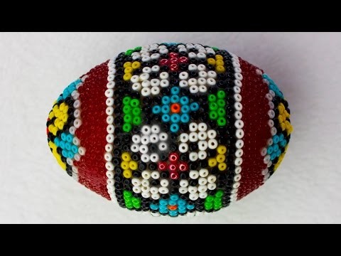 DIY Egg Art Tutorial - Beaded Eggs - How to Apply Seed Beads on an Egg