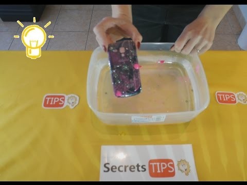 DIY HOW TO CUSTOMIZE YOUR BLACK PHONE CASE WITH water marble