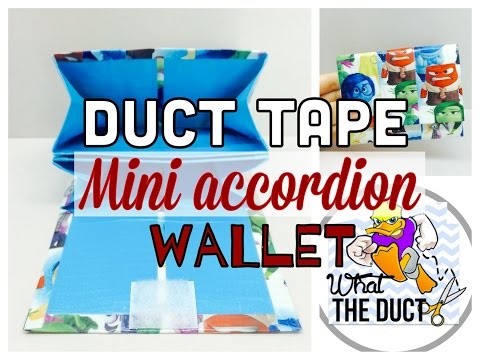 DIY: How to make A Duct Tape  Mini Accordion Wallet