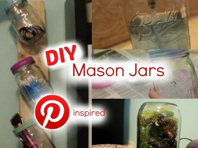 DIY Mason Jars-  Pinterest Inspired | itsrachel
