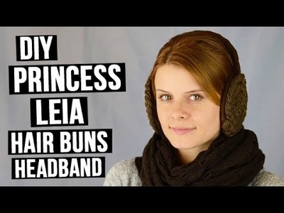 DIY Princess Leia hair buns headband