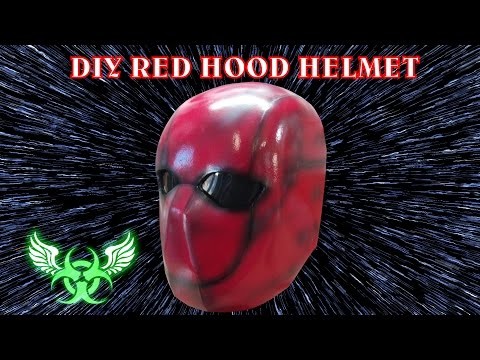 DIY RED HOOD FOAM HELMET E 19