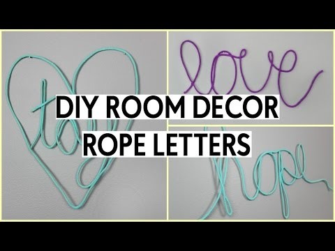 DIY ROPE WORDS FOR YOUR ROOM DECOR!