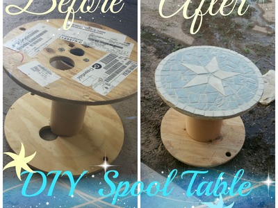 DIY Spool Table Star design