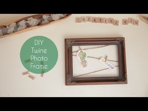 DIY Twine Photo Frame