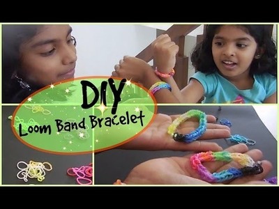 Fish Tail loom band bracelet Easy DIY band bracelet for kids to do