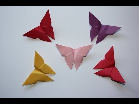 How To Make A Origami Paper Butterfly Easy-DIY Simple Origami Butterfly Tutorial