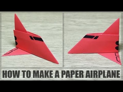 How to make a simple paper plane - DIY paper airplane
