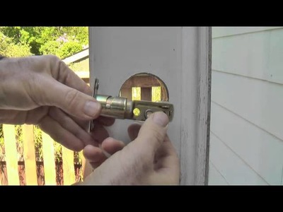 How to Replace a Deadbolt, detailed instructions