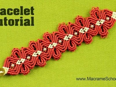 Macramé Diamond Flower Bracelet Tutorial | Macrame School
