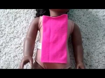 No Sew DIY American Girl Doll Tank Top