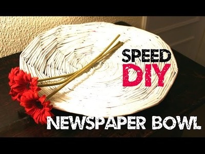 Speed DIY - Newspaper Bowl