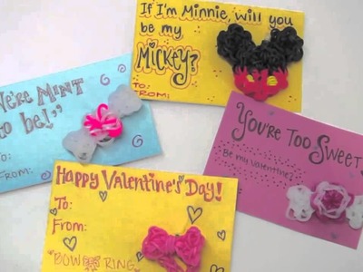 TutorialsByA's DIY Rainbow Loom Valentine's Day Cards