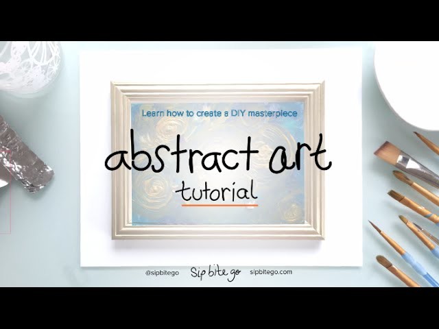 Abstract Art DIY Painting Tutorial with Acrylic Paint easy how to guide