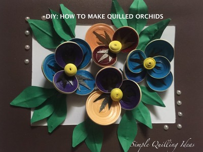 Arts And Crafts : DIY Quilled Pansy Flowers