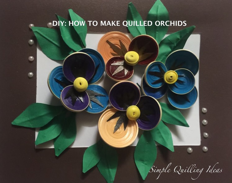 Arts And Crafts : DIY Quilled Pansy Flowers